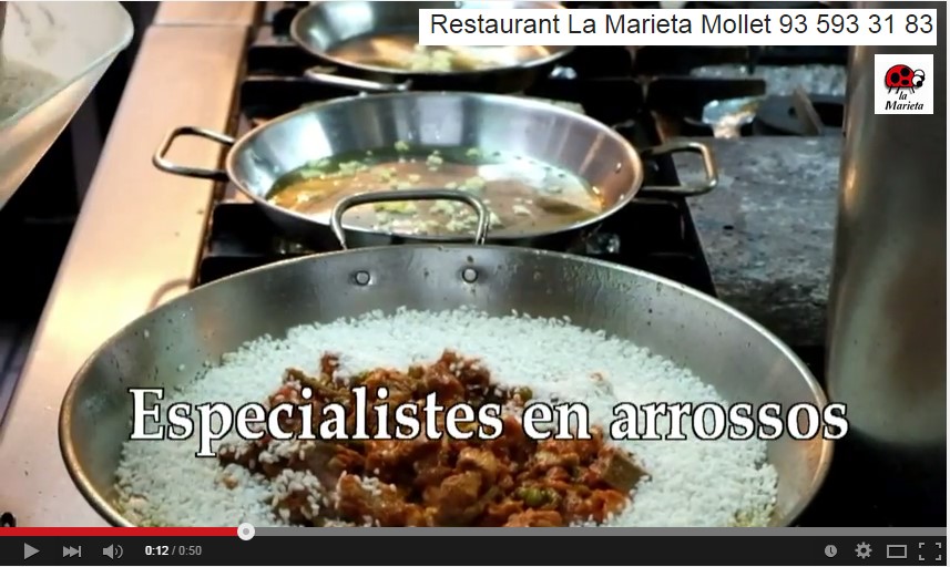 Paella de arroz, Restuarant La Marieta Mollet